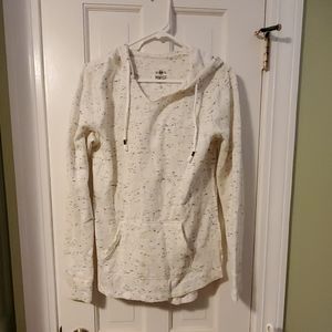 SO medium perfect hoodie. White with grey spots